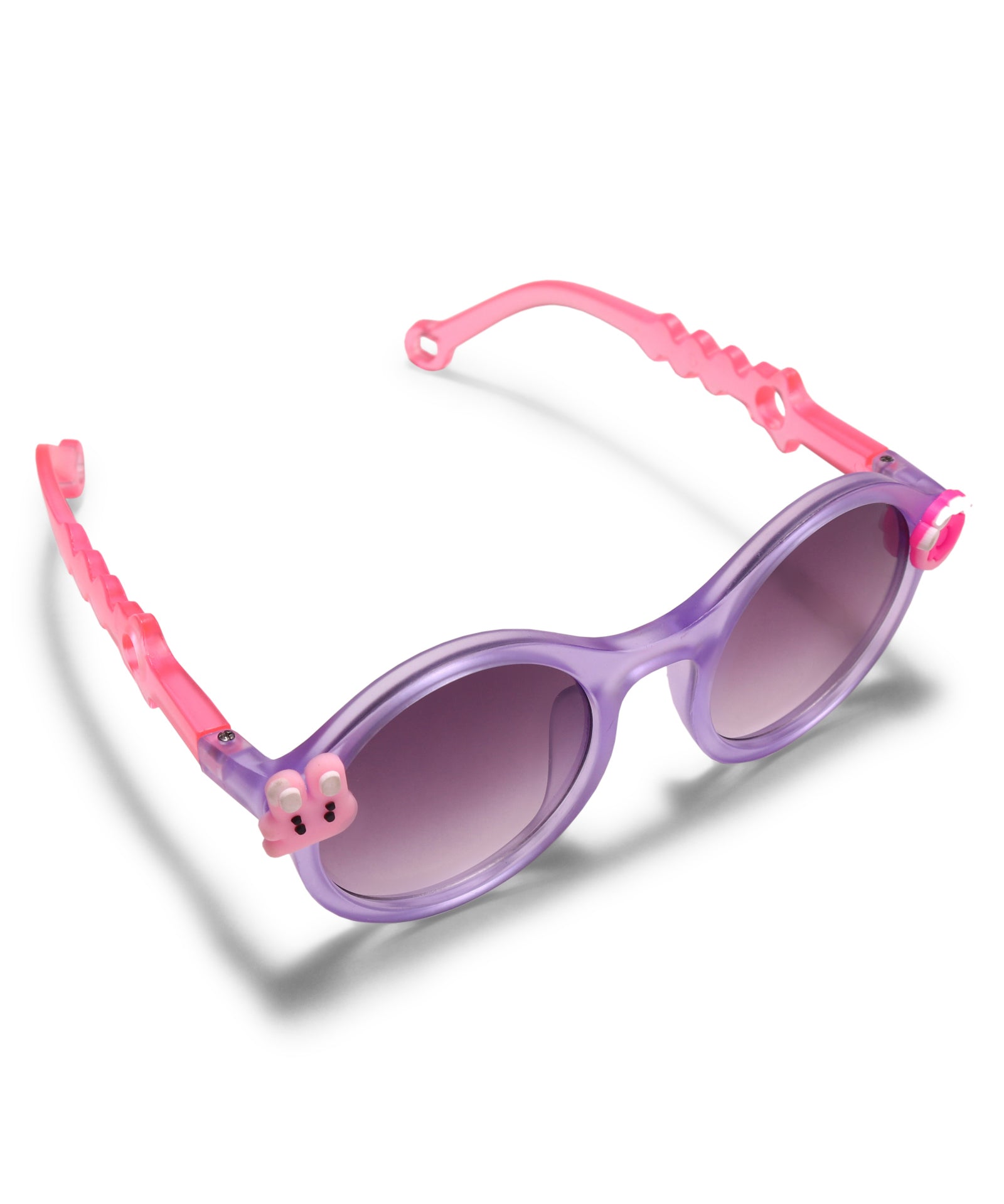 CARTOON APPLIQUE ROUND SUNGLASSES