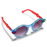CARTOON APPLIQUE ROUND SUNGLASSES