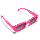 FLOWER APPLIQUE NARROW SUNGLASSES