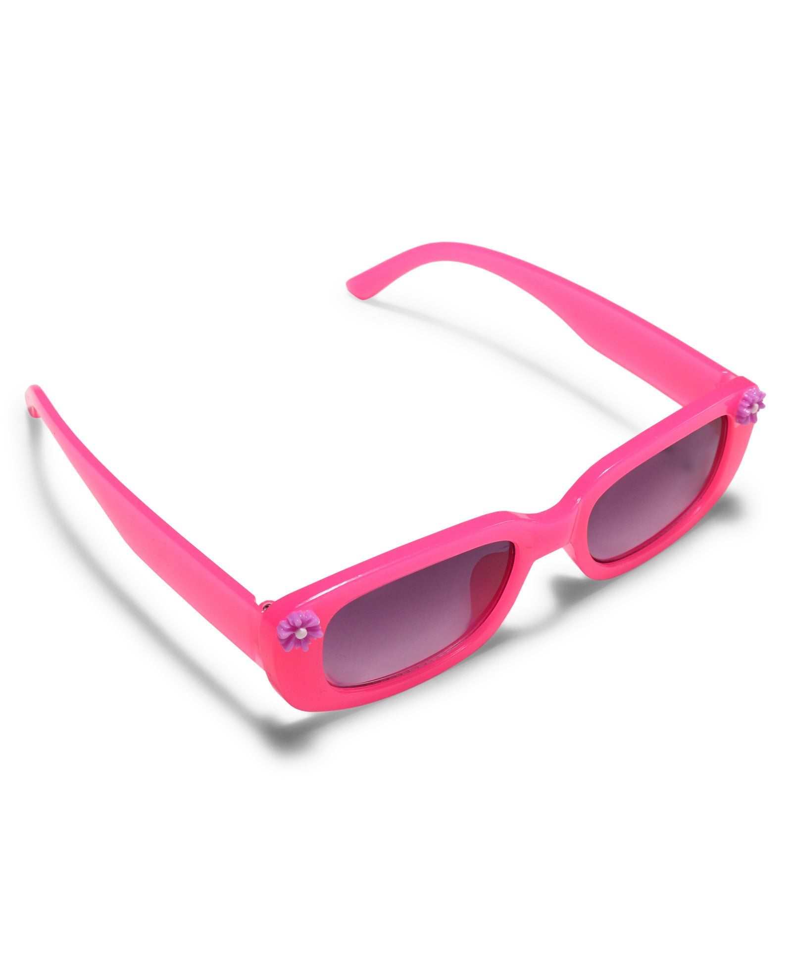 FLOWER APPLIQUE NARROW SUNGLASSES