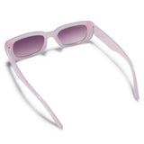 FLOWER APPLIQUE NARROW SUNGLASSES