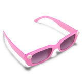 FLOWER APPLIQUE NARROW SUNGLASSES