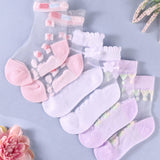 Pack of 3 Bow Design Socks - Multicolor
