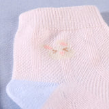 Pack Of 3 Rabbit & Carrot Print Cotton Socks - Multicolor