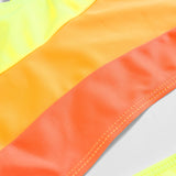 ONE SHOULDER SIDE CUT SWIMSUIT - ORANGE