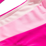 ONE SHOULDER SIDE CUT SWIMSUIT - PINK