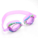 RAINBOW PRINT SWIMMING GOGGLES - PURPLE