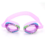 RAINBOW PRINT SWIMMING GOGGLES - PURPLE