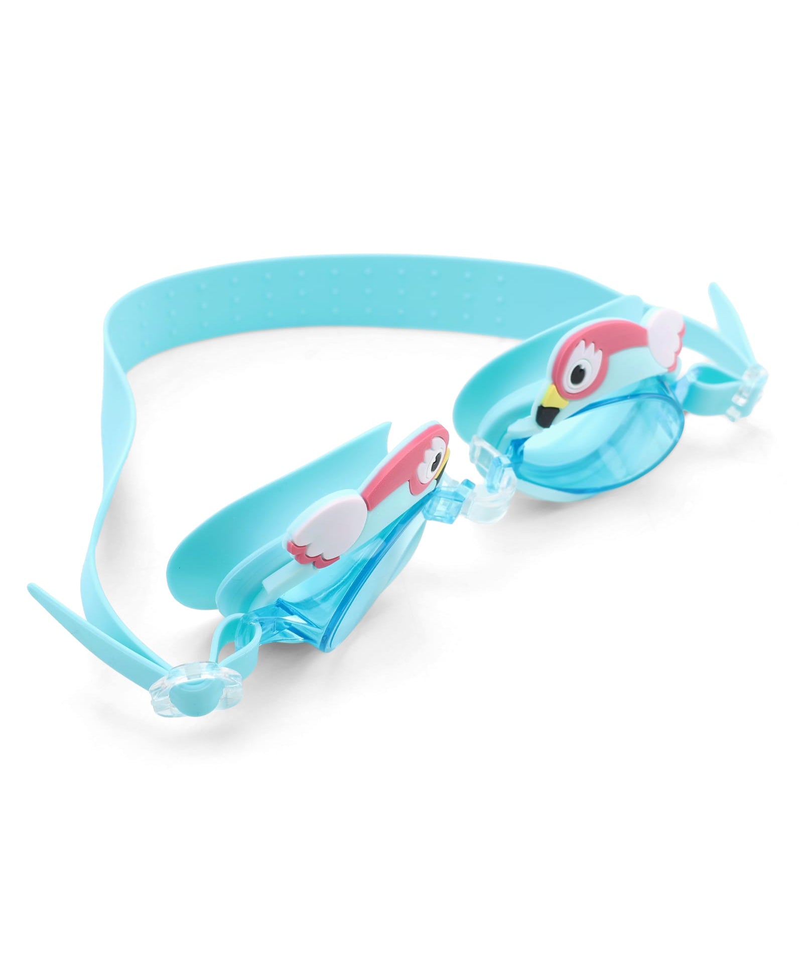 AQUA PARROT DESIGN SWIMMING GOGGLES - LIGHT BLUE