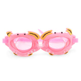 ROUND SHAPE CRAB DESIGN SWIMMING GOGGLES - PINK