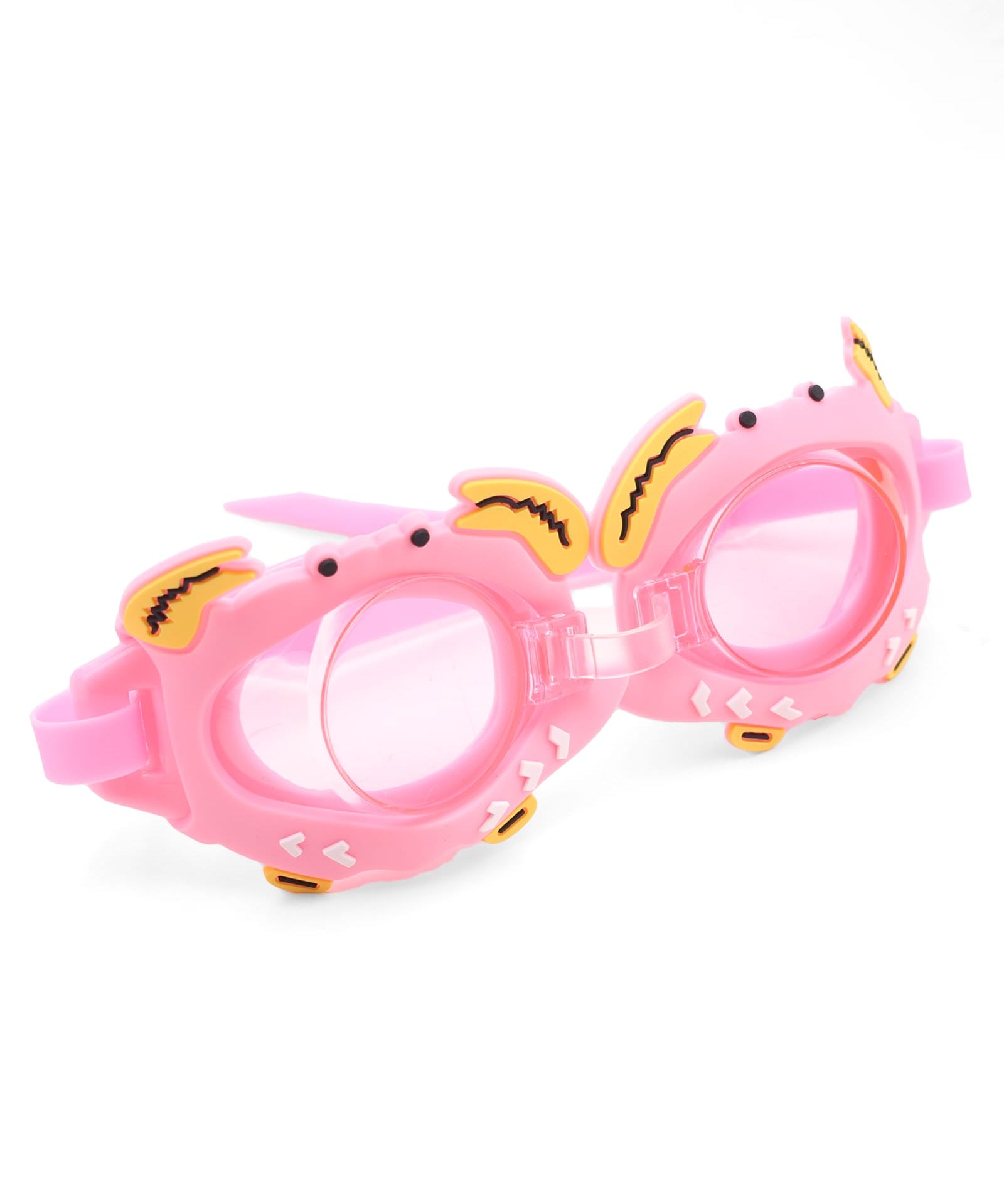 ROUND SHAPE CRAB DESIGN SWIMMING GOGGLES - PINK