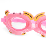 ROUND SHAPE CRAB DESIGN SWIMMING GOGGLES - PINK