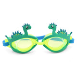 ROUND SHAPE DINOSAUR DESIGN SWIMMING GOGGLES - GREEN