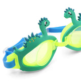 ROUND SHAPE DINOSAUR DESIGN SWIMMING GOGGLES - GREEN