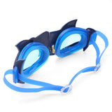 ROUND SHAPE SHARK DESIGN SWIMMING GOGGLES - BLUE