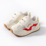 WAVE PATCH VELCRO CLOSURE SHOES - RED