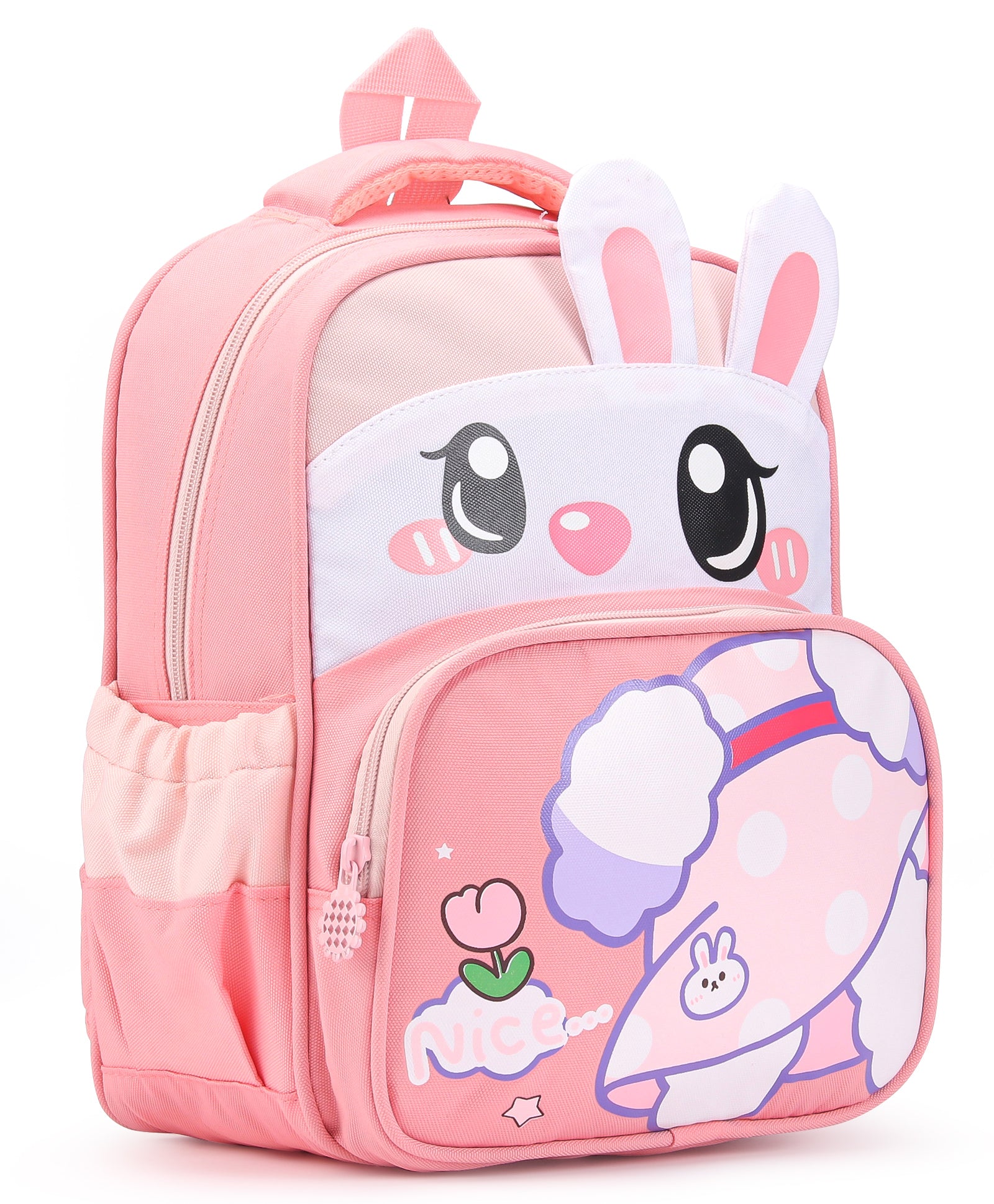 Bunny Design Backpack - Pink