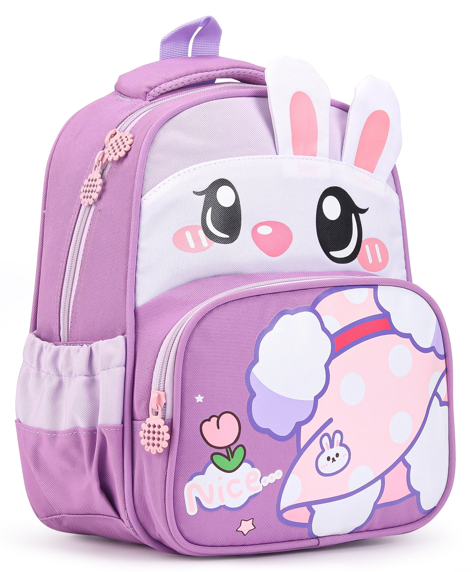 Bunny Design Backpack - Purple