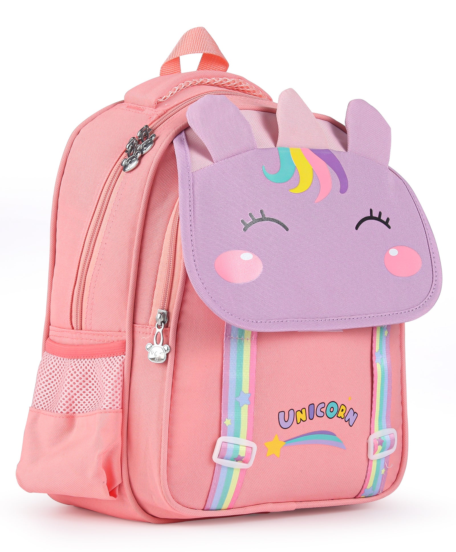 Unicorn Design Backpack - Peach