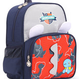 Dinosaur Pint Double Pocket Backpack - Red