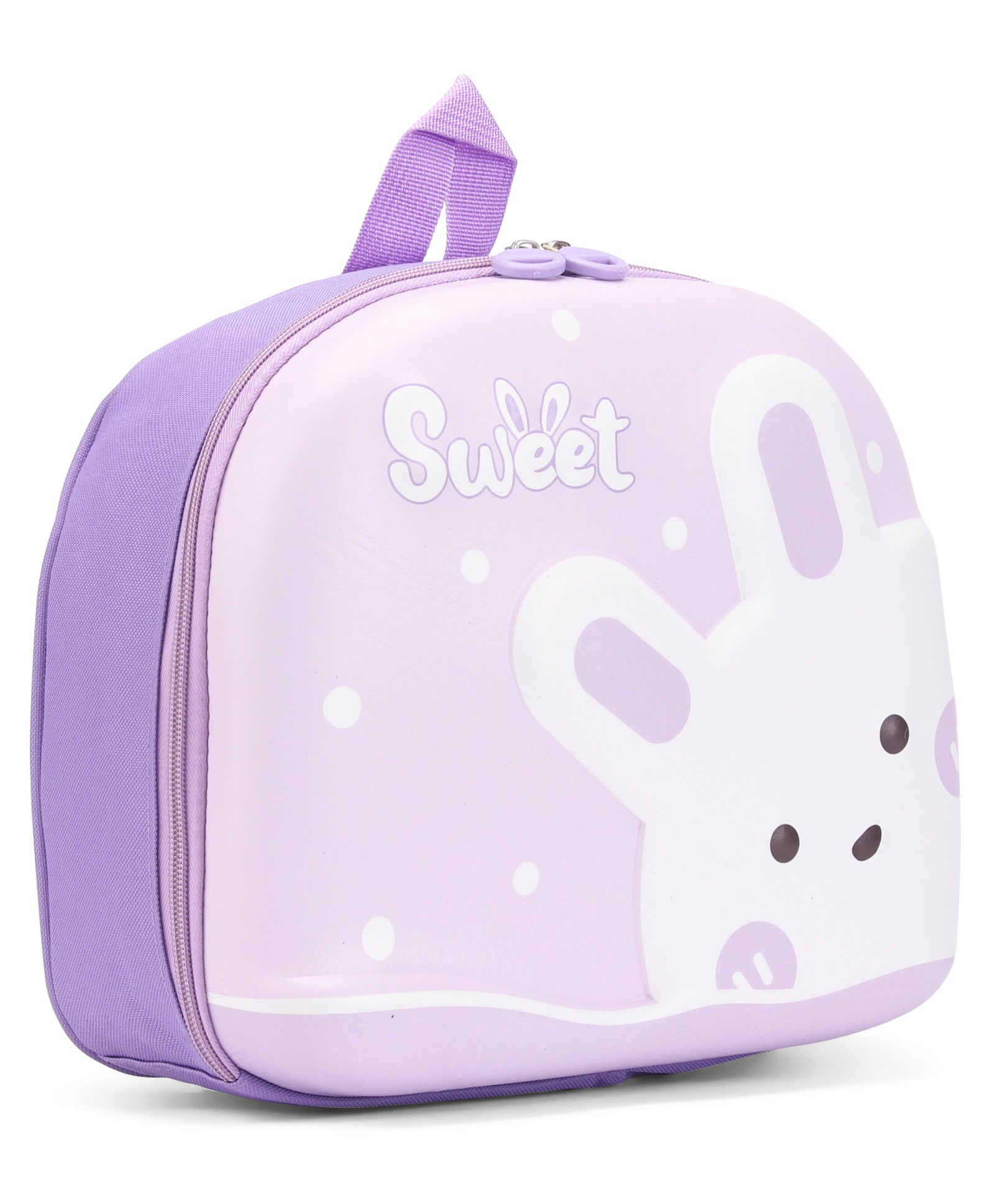 Rabbit Design 3D Hard Case Backpack - Purple