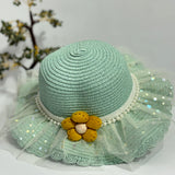 FLOWER POWER POLKA SUMMER HAT