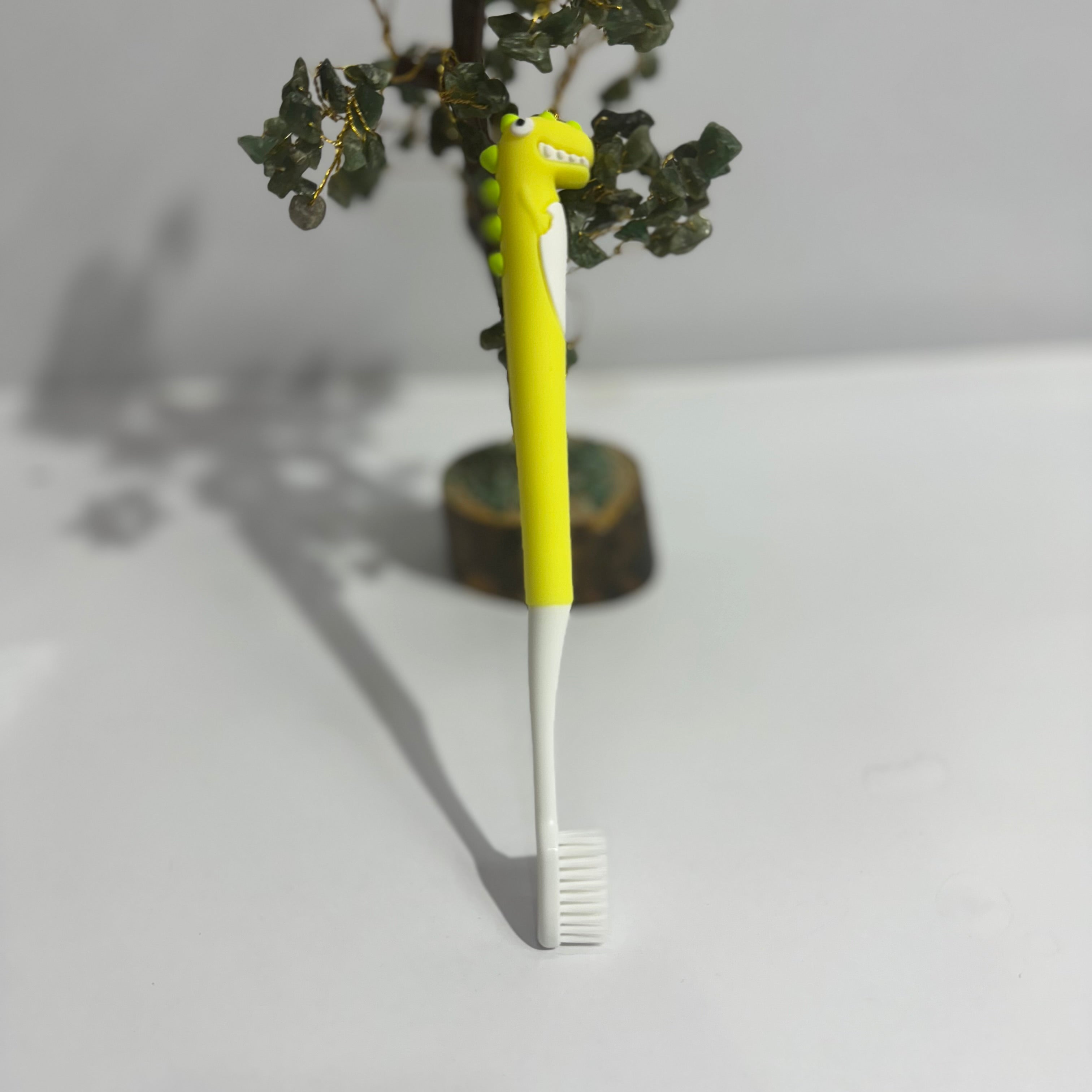 DINO TOOTH BRUSH - YELLOW