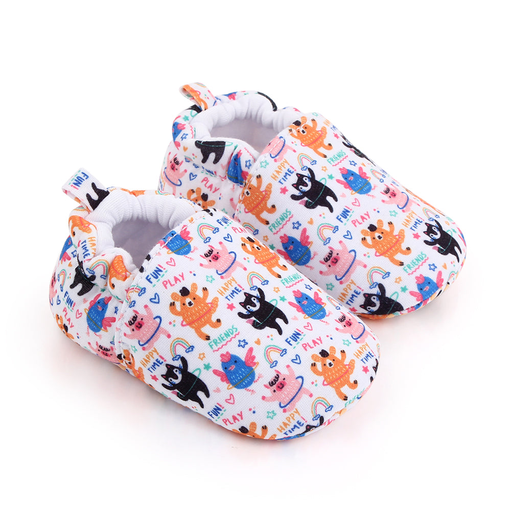 ANIMAL PRINT SLIP-ON BOOTIES - MULTI COLOR