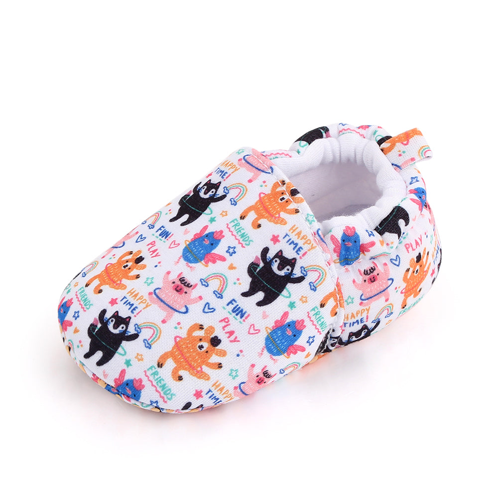 ANIMAL PRINT SLIP-ON BOOTIES - MULTI COLOR