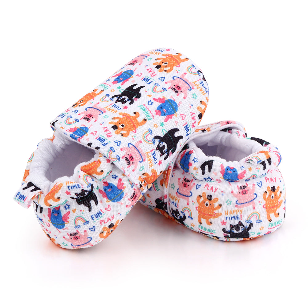 ANIMAL PRINT SLIP-ON BOOTIES - MULTI COLOR