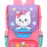 Kitten Print Front Open Backpack - Pink