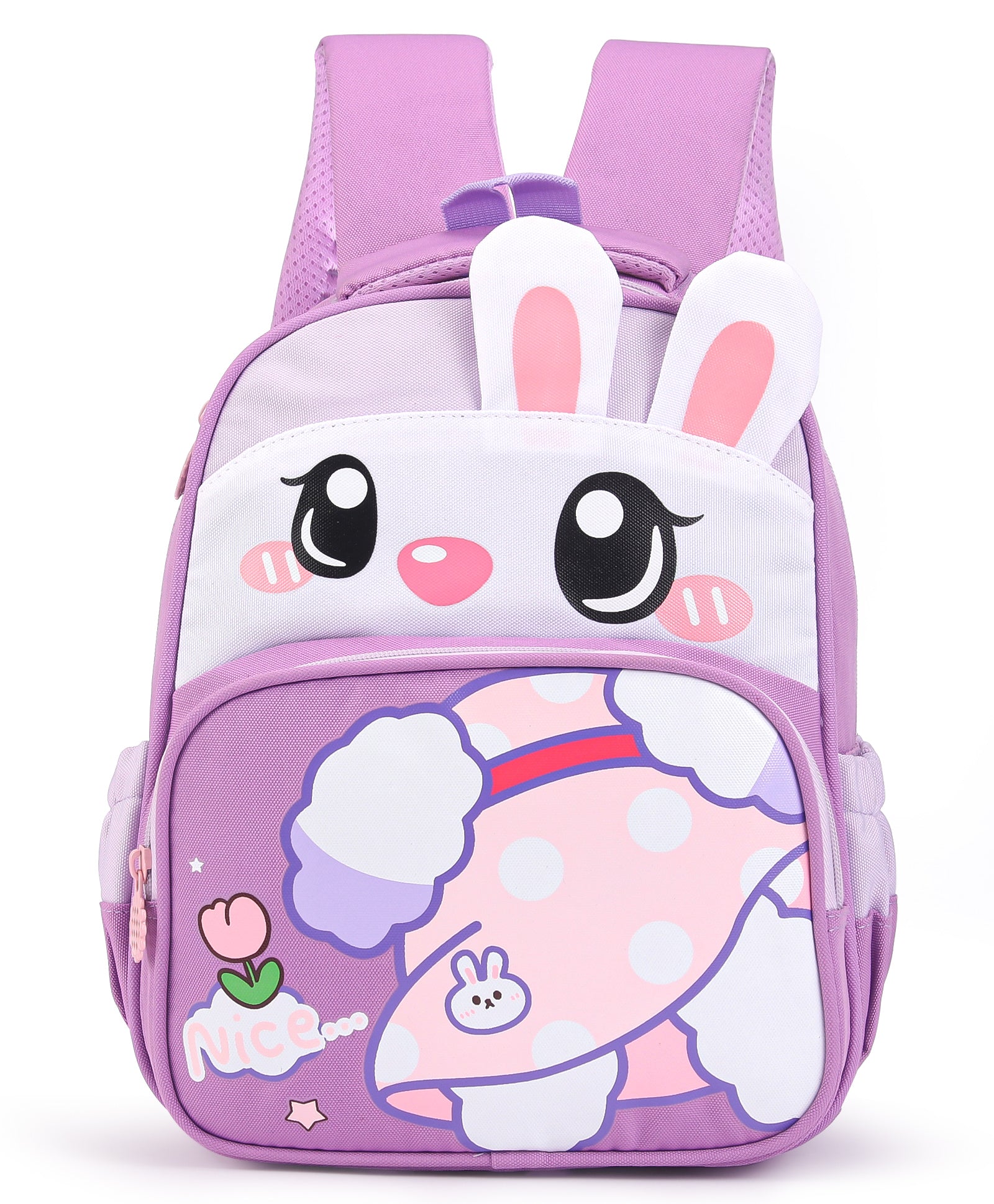 Bunny Design Backpack - Purple