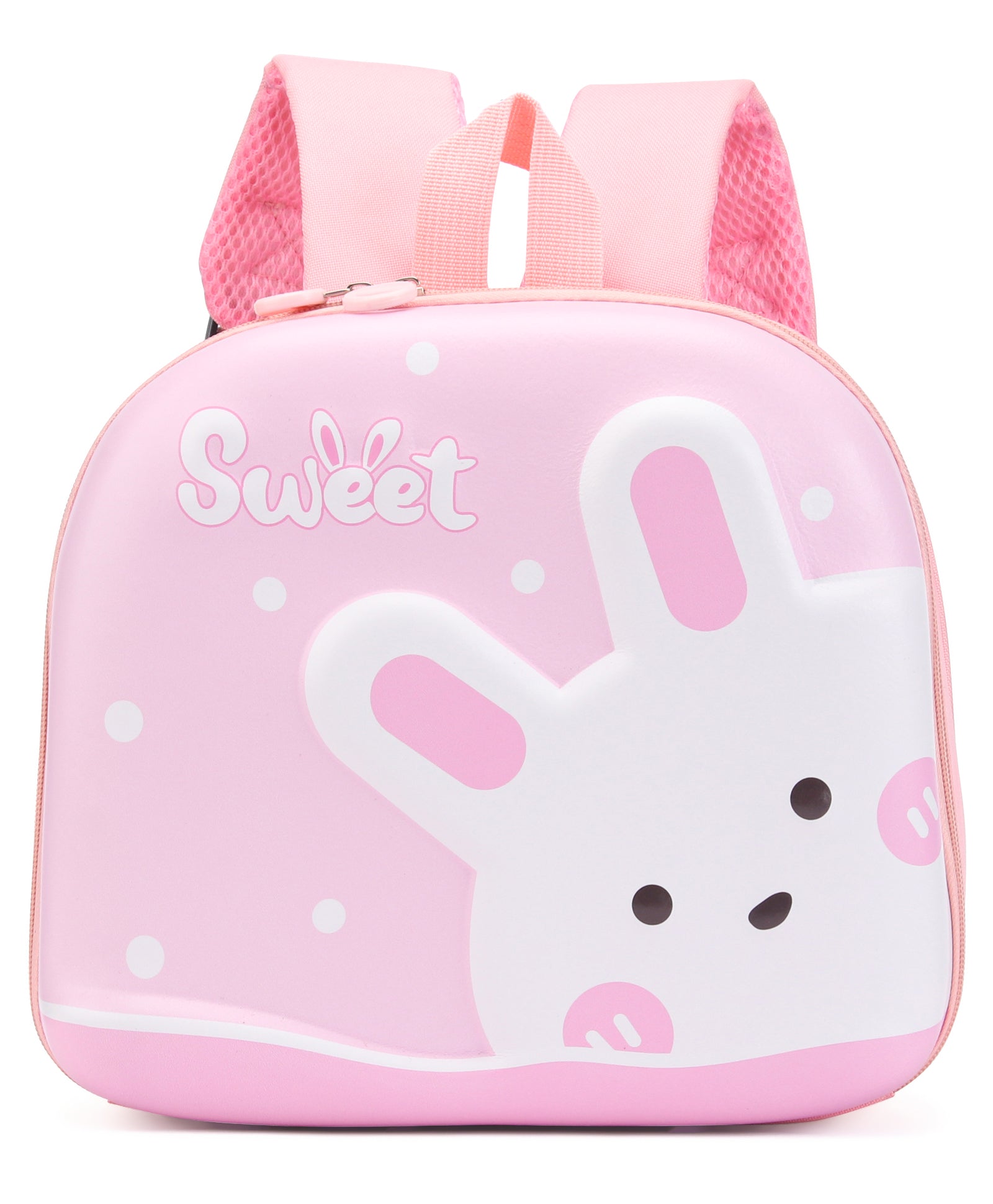 Rabbit Design 3D Hard Case Backpack - Pink