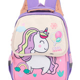 Unicorn& Balloons Print Backpack - Purple