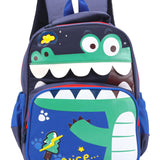 Crocodile Design Backpack - Blue