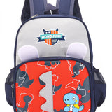 Dinosaur Pint Double Pocket Backpack - Red