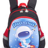 Astronaut Print Hard Case Backpack - Black & Red