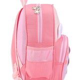 Aqua Print Double Pocket Backpack - Pink