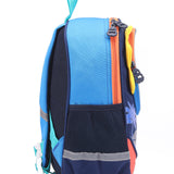 Crocodile Design Front Pocket Backpack - Navy