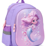 Mermaid 3D Hard Case Backpack - Purple
