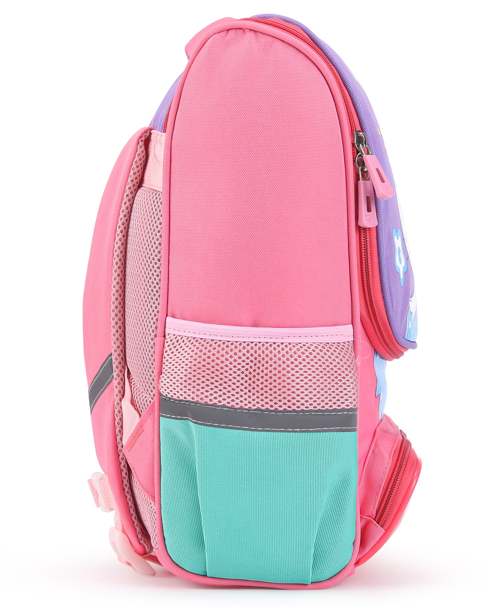 Kitten Print Front Open Backpack Pink