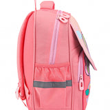 Unicorn & Balloons Print Backpack - Peach