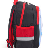 Astronaut Print Hard Case Backpack - Black & Red
