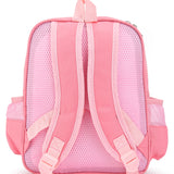 Aqua Print Double Pocket Backpack - Pink