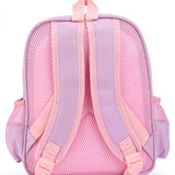 Aqua Print Double Pocket Backpack - Purple