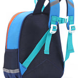 Crocodile Design Front Pocket Backpack - Navy