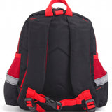 Astronaut Print Hard Case Backpack - Black & Red