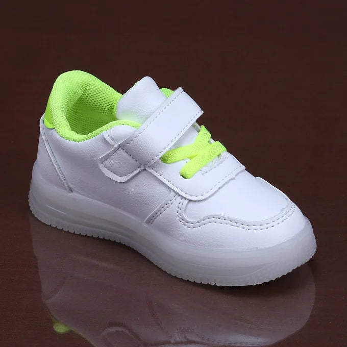 STAR PATCH SHOES - NEON GREEN