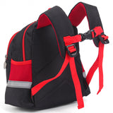 Astronaut Print Hard Case Backpack - Black & Red