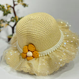 FLOWER POWER POLKA SUMMER HAT